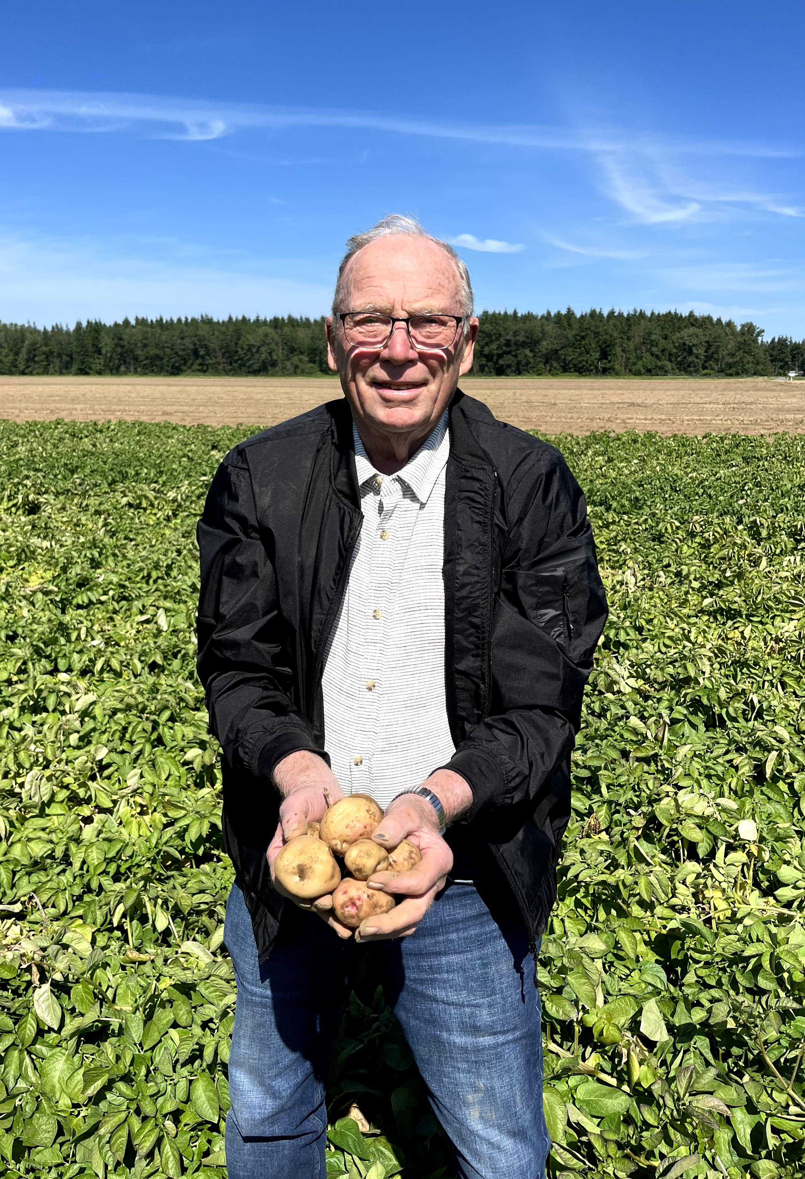 Ron Happell, Tyler's grandfather, at the family farm. (Courtesy of Tyler Heppell)