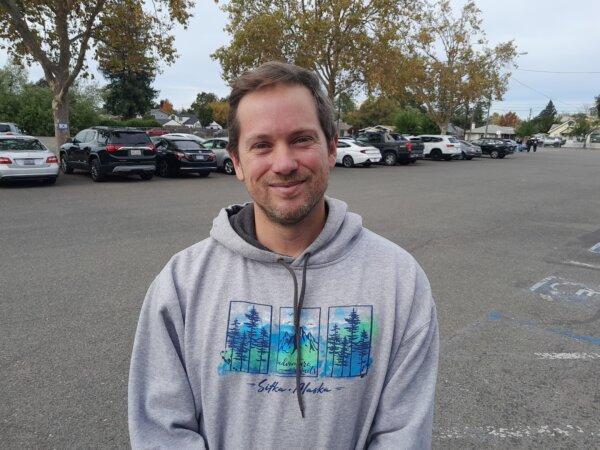 Brandon Mach, 36, of Santa Rosa, Calif., said local measures, state propositions, and the presidential race were the most important items on the ballot. (Travis Gillmore/The Epoch Times)