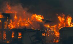 Fast-Moving Fire Erupts in Southern California as Strong Winds Pick Up