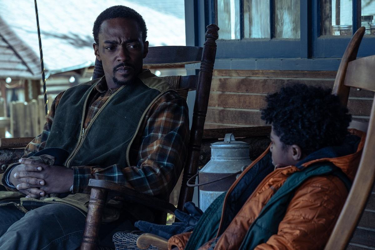 Will (Anthony Mackie, L) and his son Hunter (Danny Boyd Jr.), in "Elevation." (Lyrical Media)