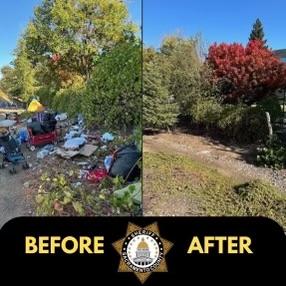 Sacramento County Sheriff's deputies began removing homeless camps on Nov. 7, 2024, after county supervisors banned them. (Sacramento County Sheriff's Office)