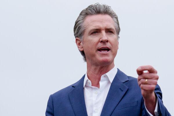 California Gov. Gavin Newsom speaks during a press conference in Los Angeles on Sept. 25, 2024.  (Eric Thayer/AP Photo)