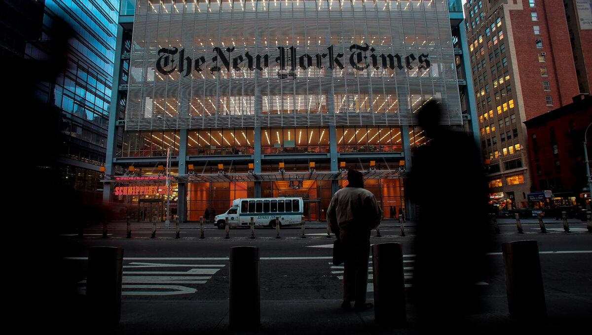 The New York Times headquarters in New York City on Dec. 7, 2009. (Mario Tama/Getty Images)