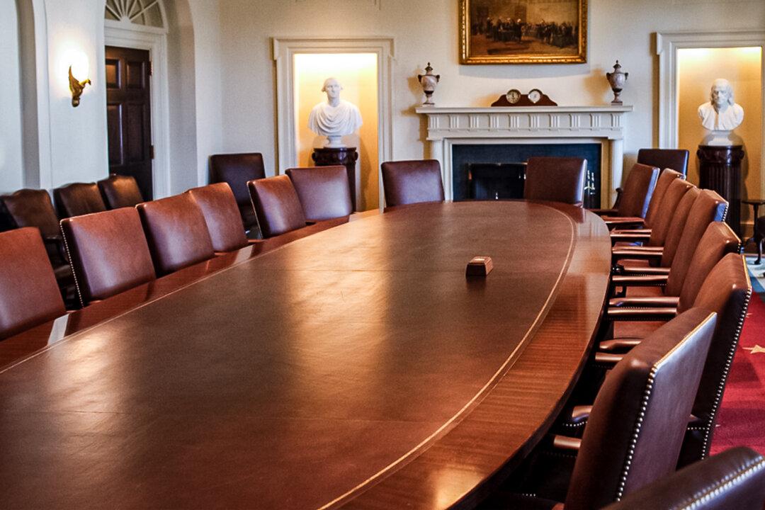 The president’s Cabinet consists of the top advisers and agency and department heads who are appointed to help lead the executive branch. (White House)