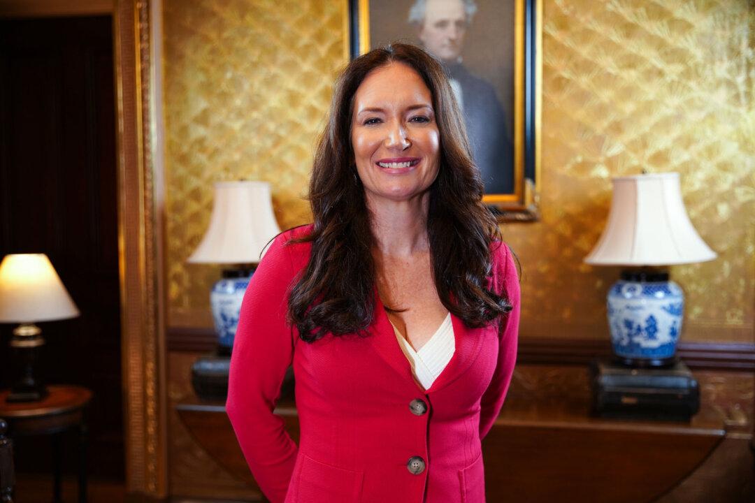 Brooke Rollins, director of the White House Office of American Innovation, in the Secretary of War Suite at the White House on July 23, 2019. (Blake Wu/NTD)