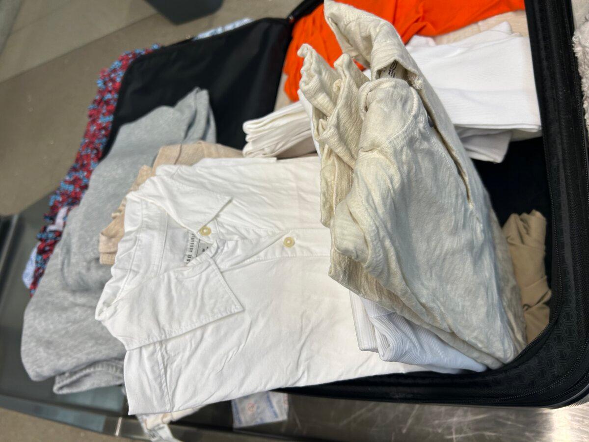 Methamphetamine-soaked clothes, including a cow pajama onesie, seized at LAX on November 6, 2024. (U.S. Attorney's Office for the Central District of California)