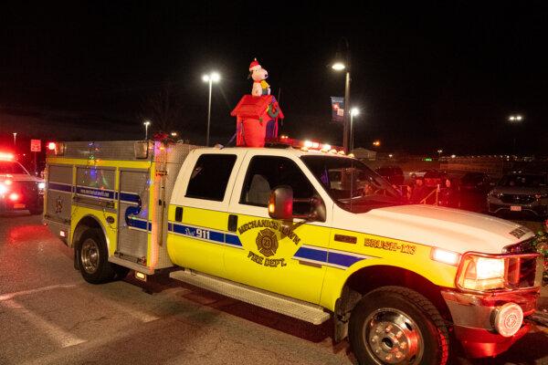 Holiday parade and tree lighting ceremony in the town of Wallkill, N.Y., on Nov. 30, 2024. (Larry Dye/The Epoch Times)