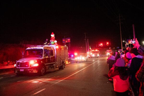 Holiday parade and tree lighting ceremony in the town of Wallkill, N.Y., on Nov. 30, 2024. (Larry Dye/The Epoch Times)