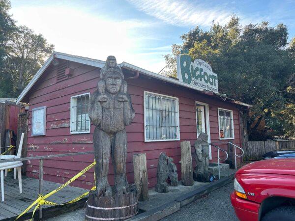 The exterior of Bigfoot Discovery Museum in Felton, Calif., on Dec. 8, 2024. (Steve Ispas/The Epoch Times)