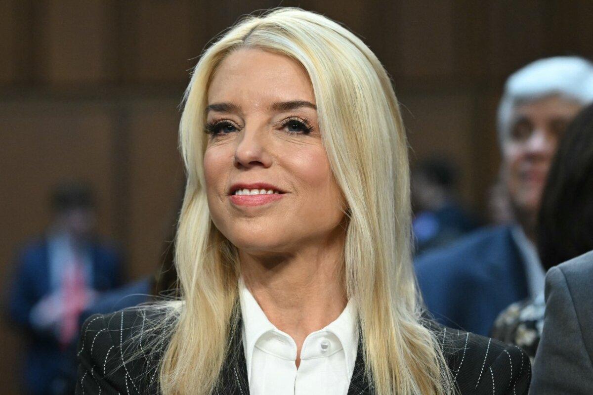 Former Florida Attorney General Pam Bondi looks on before the start of a Senate Judiciary Committee hearing on her nomination to be US Attorney General, on Capitol Hill on Jan. 15, 2025. (Saul Loeb/AFP via Getty Images)