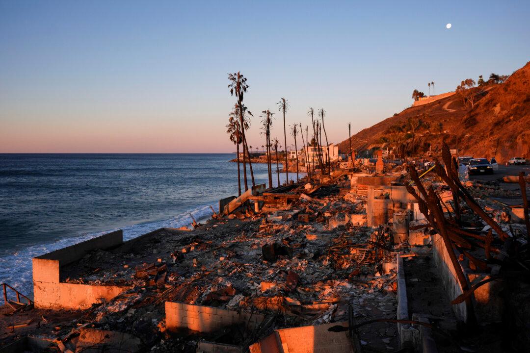 A beachfront home destroyed by the Palisades Fire is seen in Malibu, Calif., on Jan. 15, 2025. (Jae Hong/AP Photo)