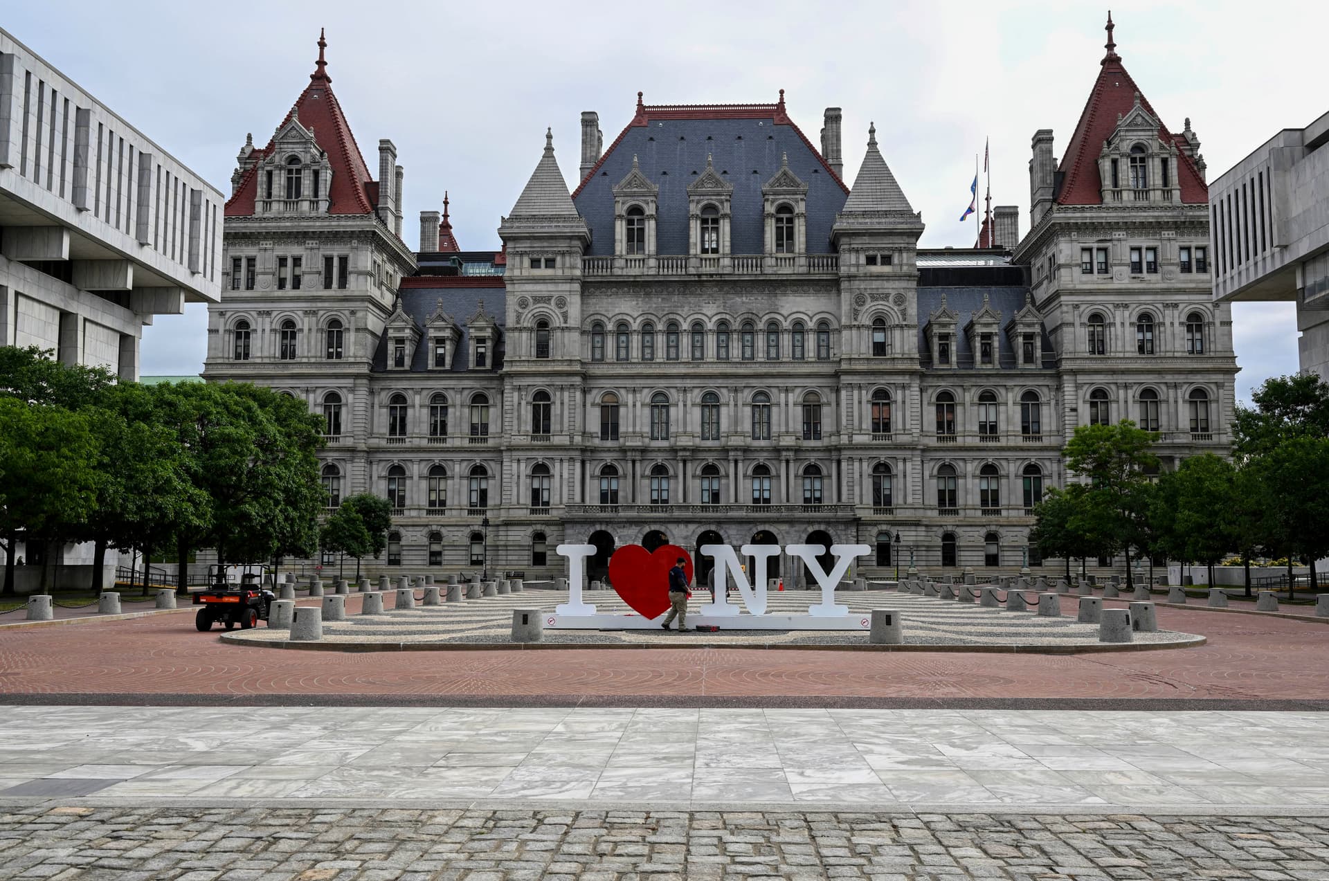 The New York Capitol in Albany on June 20, 2023. (Hans Pennink/AP Photo)