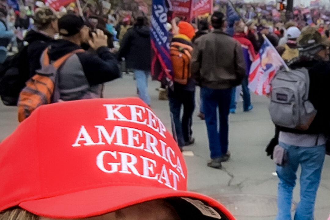 Sara Carpenter in a selfie she took near the U.S. Capitol on Jan. 6, 2021. (Courtesy of Sara Carpenter)