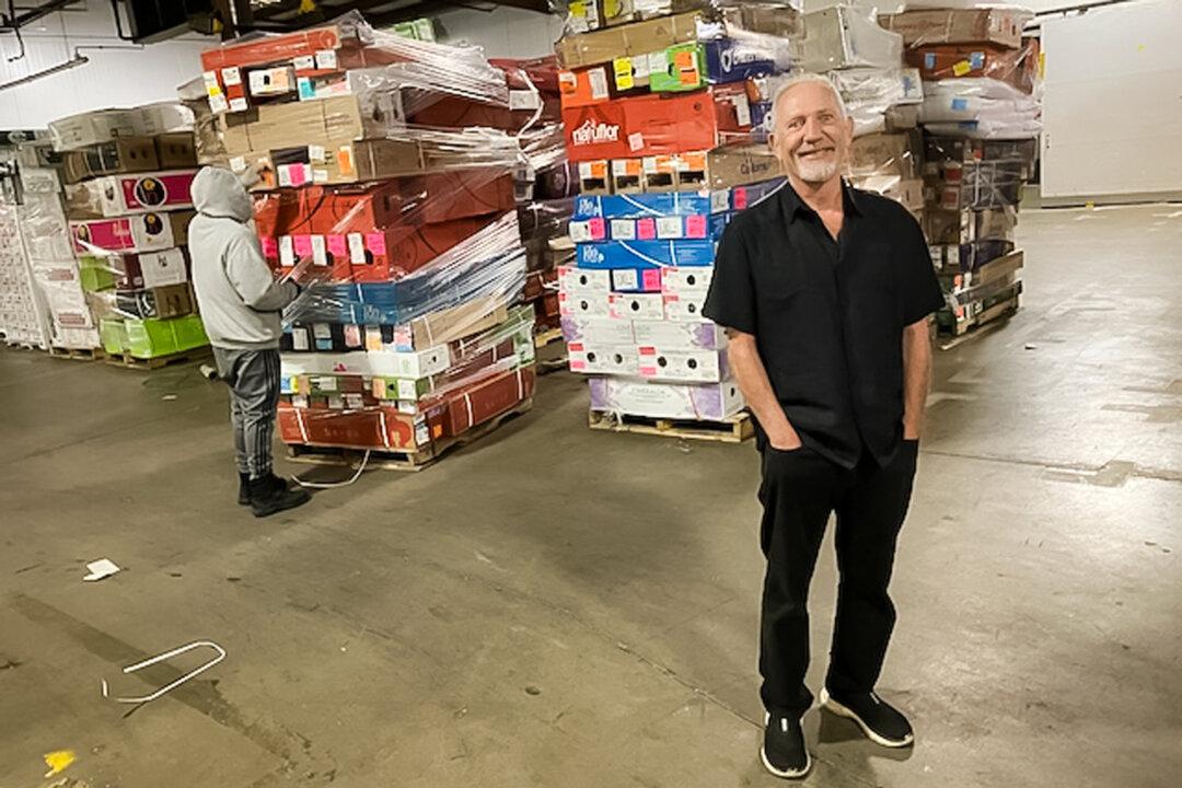 Steve Armellini, owner of Armellini Logistics, said his 80-year-old family-owned business ships flowers nationwide for 150 importers, at his company near Miami International Airport, in Miami on Feb. 4, 2025. (John Haughey/The Epoch Times)