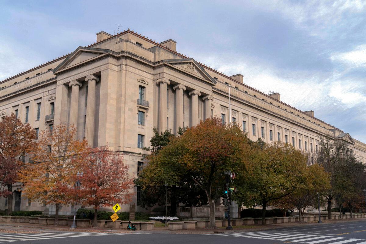 The Department of Justice building in Washington on Dec. 7, 2024. (Jose Luis Magana/AP Photo)