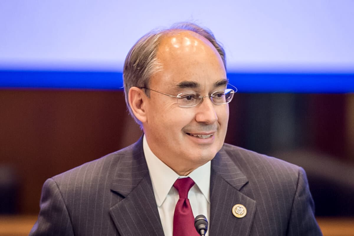 Rep. Bruce Poliquin (R-Maine) speaks in Washington on Sept. 12, 2017. (Tasos Katopodis/Getty Images for Make Room USA)