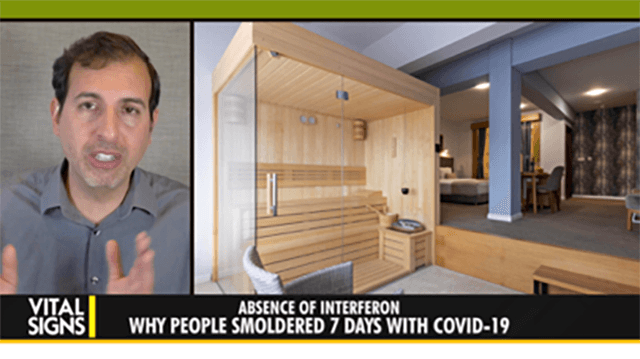 “If I start to feel some chills … the first place I go is to a sauna,” says Dr. Roger Seheult in “<span style="font-weight: 400;"><a href="https://ept.ms/NextBigVirusVS" target="_blank" rel="nofollow noopener">Next Big Virus?</a>“</span> on “<span style="font-weight: 400;"><a href="https://www.theepochtimes.com/epochtv/vital-signs" target="_blank" rel="nofollow noopener">Vital Signs</a>”.</span>