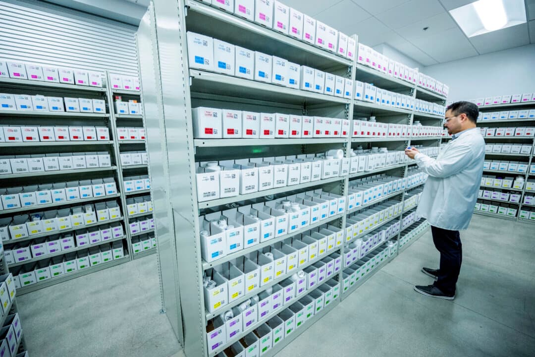 A pharmacy manager works in the new Amazon pharmacy in Corona, Calif., on May 29, 2024. (Terry Pierson/The Orange County Register via AP)