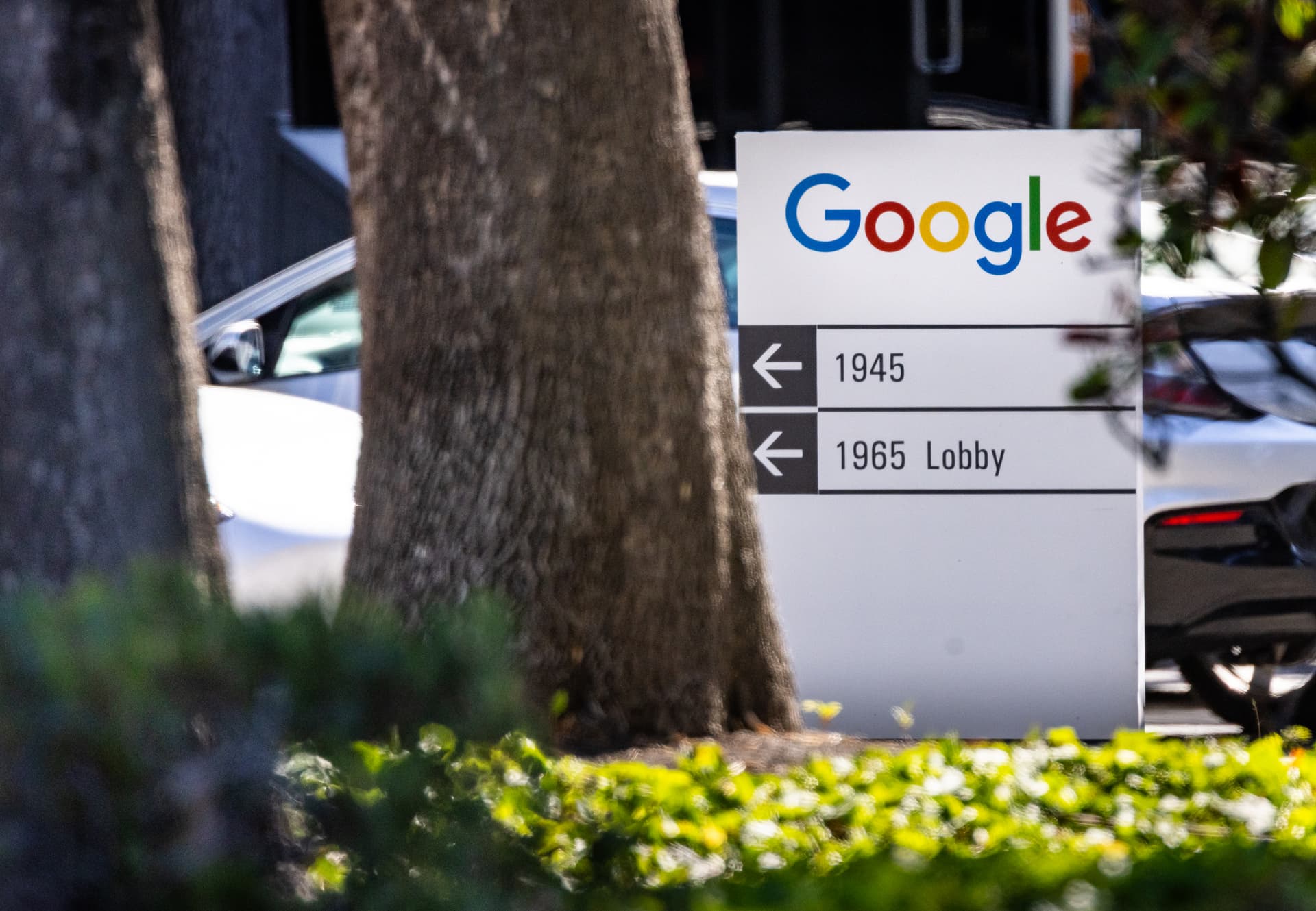 Google headquarters in Mountain View, Calif., on July 31, 2025. (John Fredricks/The Epoch Times)