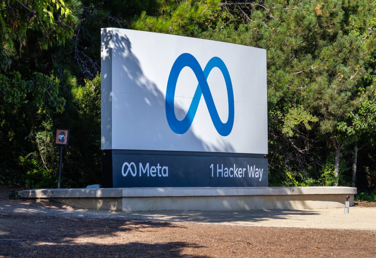 The offices of Meta in Menlo Park, Calif., on July 31, 2025. (John Fredricks/The Epoch Times)
