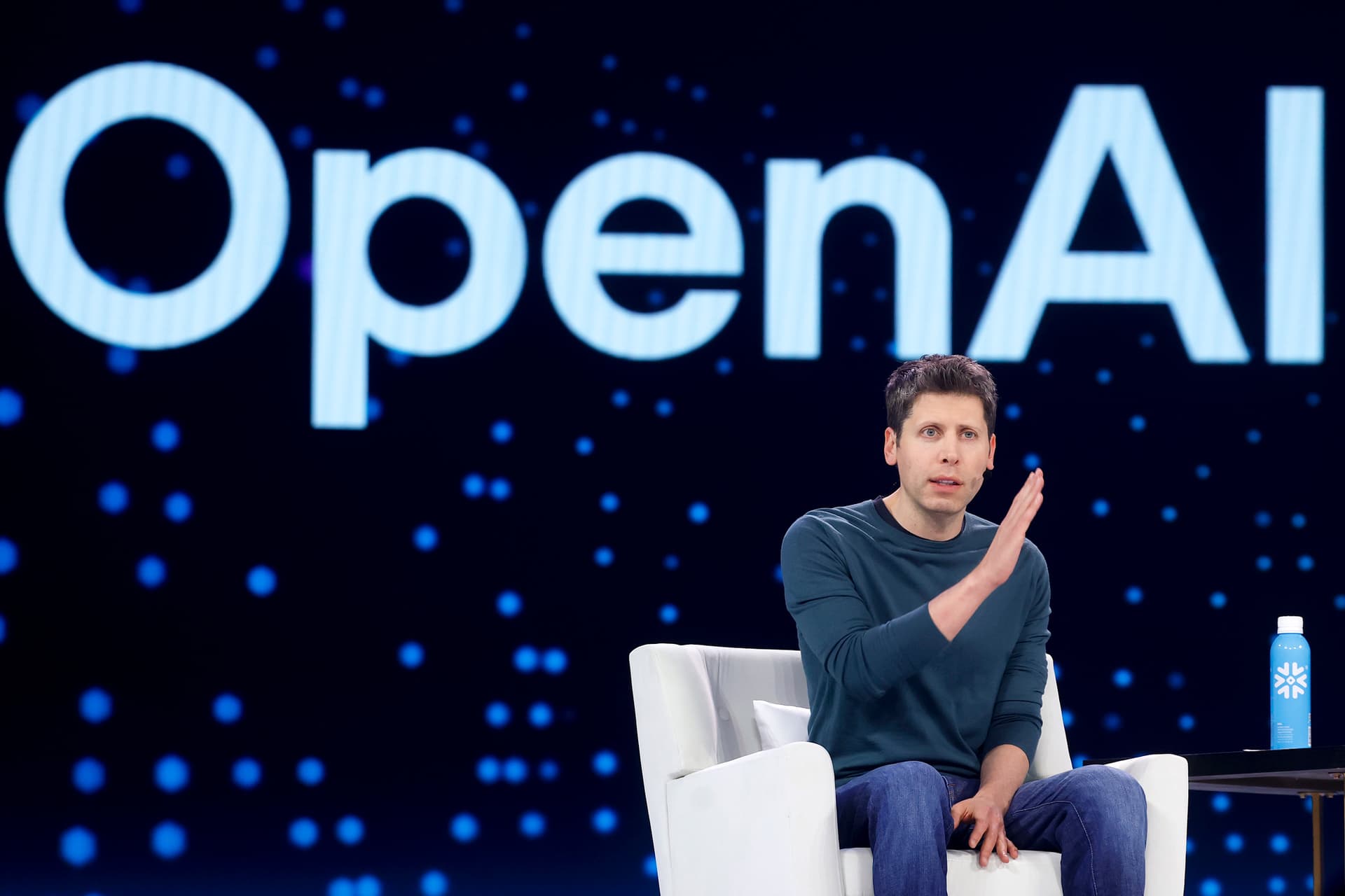 OpenAI CEO Sam Altman speaks at an event in San Francisco on June 2, 2025. (Justin Sullivan/Getty Images)