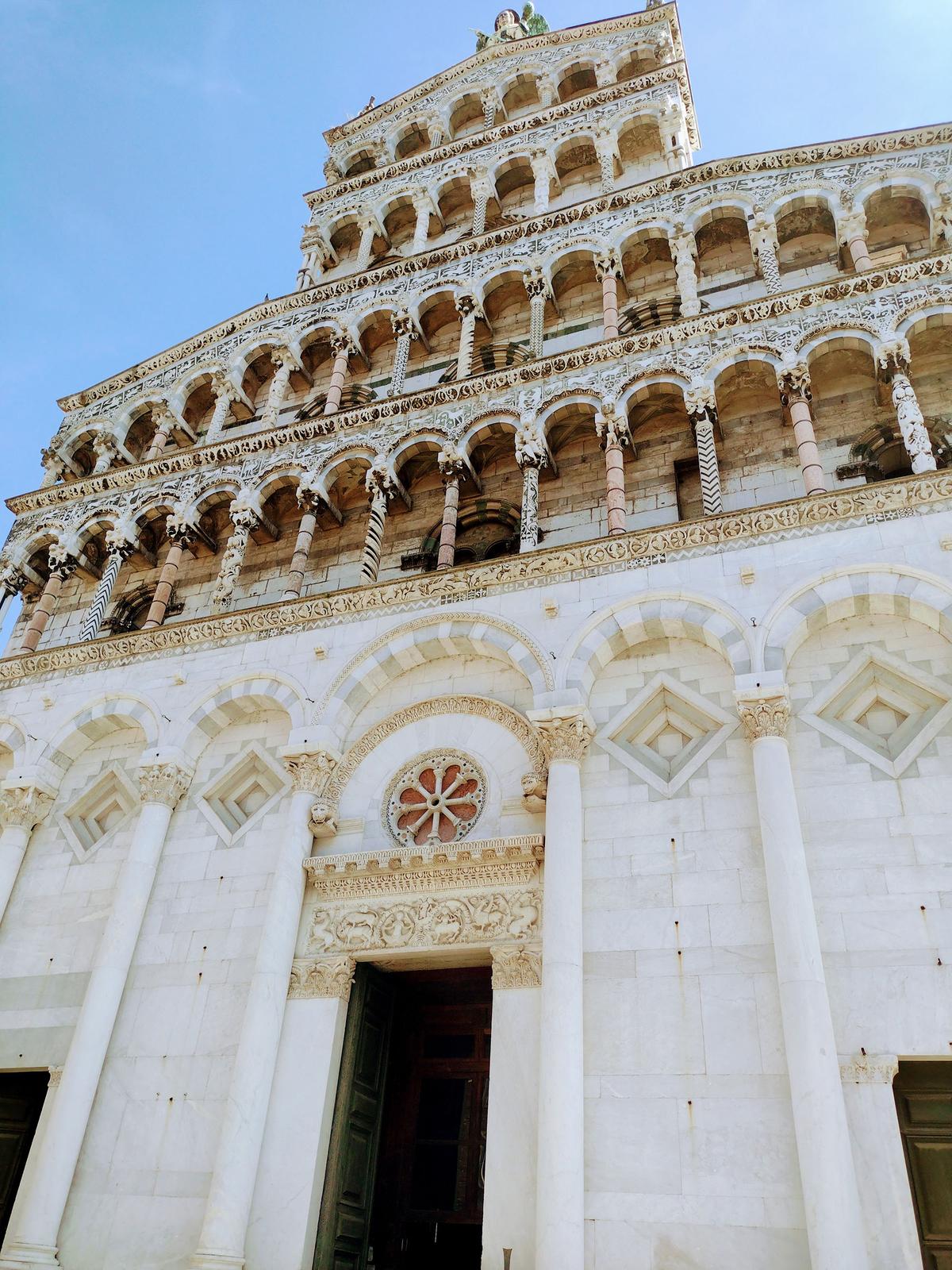 San Martino, Lucca's cathedral, is located in the old city center. It dates back to the 6th century, although additional elaborations were added over the years. (Walker Larson)