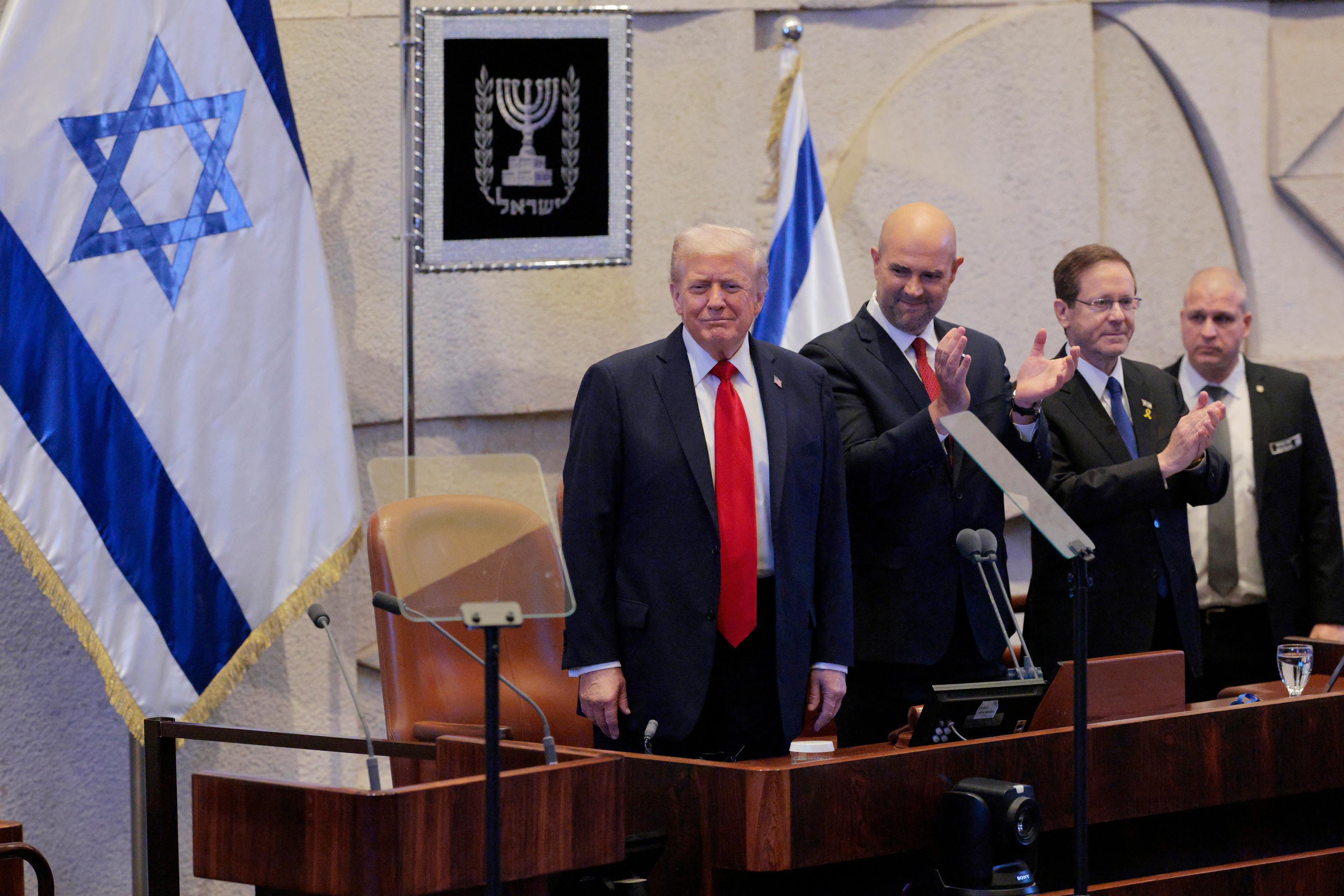 Trump Hails ‘Historic Dawn of New Middle East’ in Knesset Speech