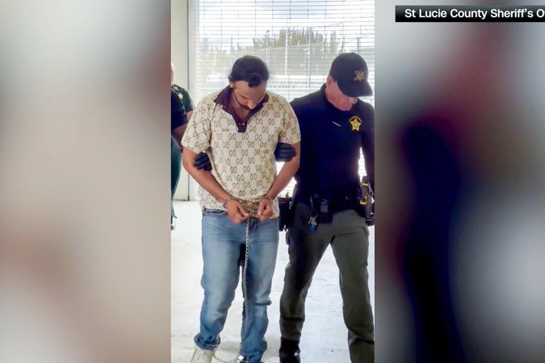 This image from a video shows Harjinder Singh, 28, the truck driver in a fatal crash on Florida’s Turnpike, held without bond at the St. Lucie County Jail in St. Lucie County, Fla., on Aug. 23, 2025. Authorities say Singh entered the United States illegally in 2018. (St. Lucie County Sheriff’s Office)