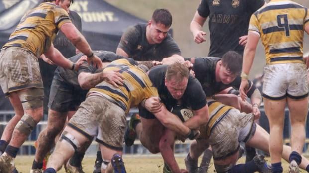 The 2023 U.S. Military Academy Army Rugby team in action. (Brothers on Three)