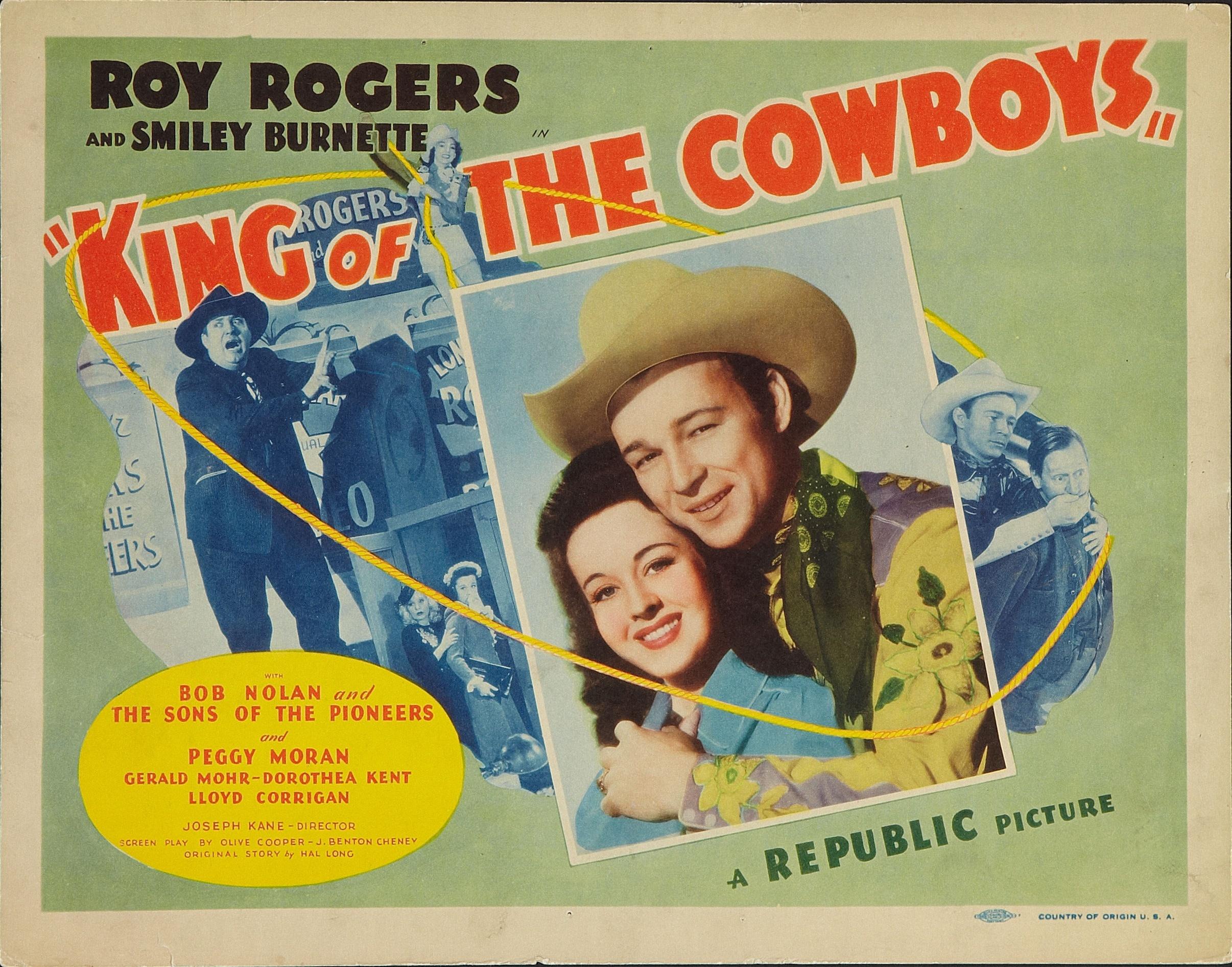 Lobby card for the 1943 film "King of the Cowboys" starring Roy Rogers. (MovieStillsDB)