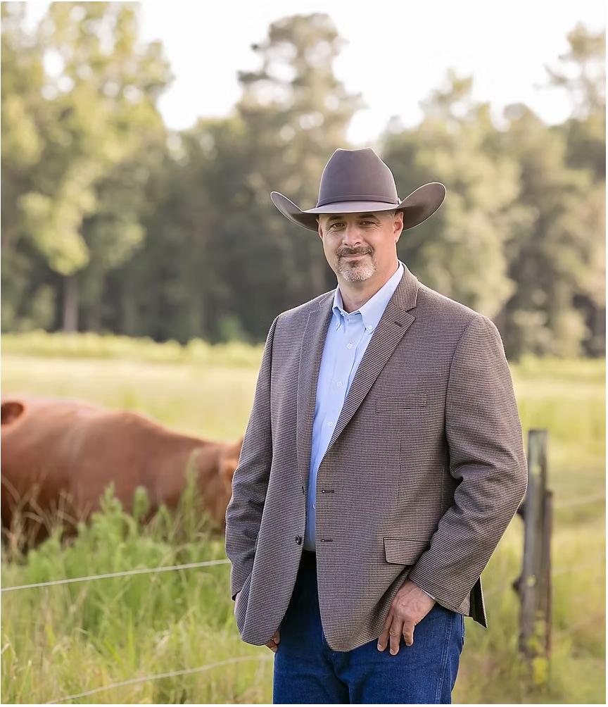 Patrick Robinette on his family ranch in North Carolina, in this photo taken within the past five years. (Courtesy of Patrick Robinette)