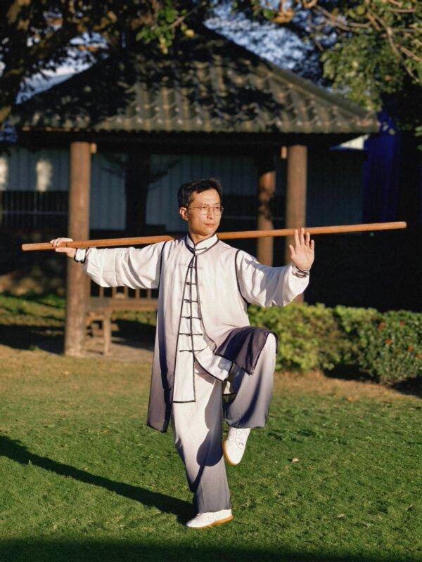 Tu Jing-Wei is practicing Tai Chi. (Courtesy of Tu Jing-Wei)