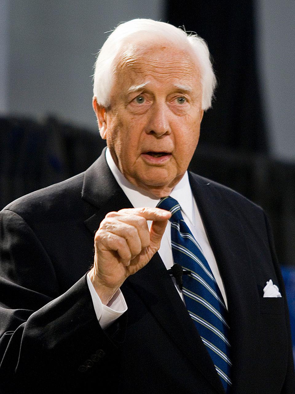 Author and historian David McCullough speaking in 2007. (<a href="https://commons.wikimedia.org/wiki/User:Magog_the_Ogre">Ogrebot</a>/<a href="https://creativecommons.org/licenses/by-sa/2.5/deed.en">CC BY-SA 2.5</a>)