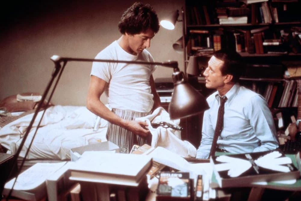 Babe (Dustin Hoffman, L) and Doc (Roy Scheider), in "Marathon Man." (Paramount Pictures)