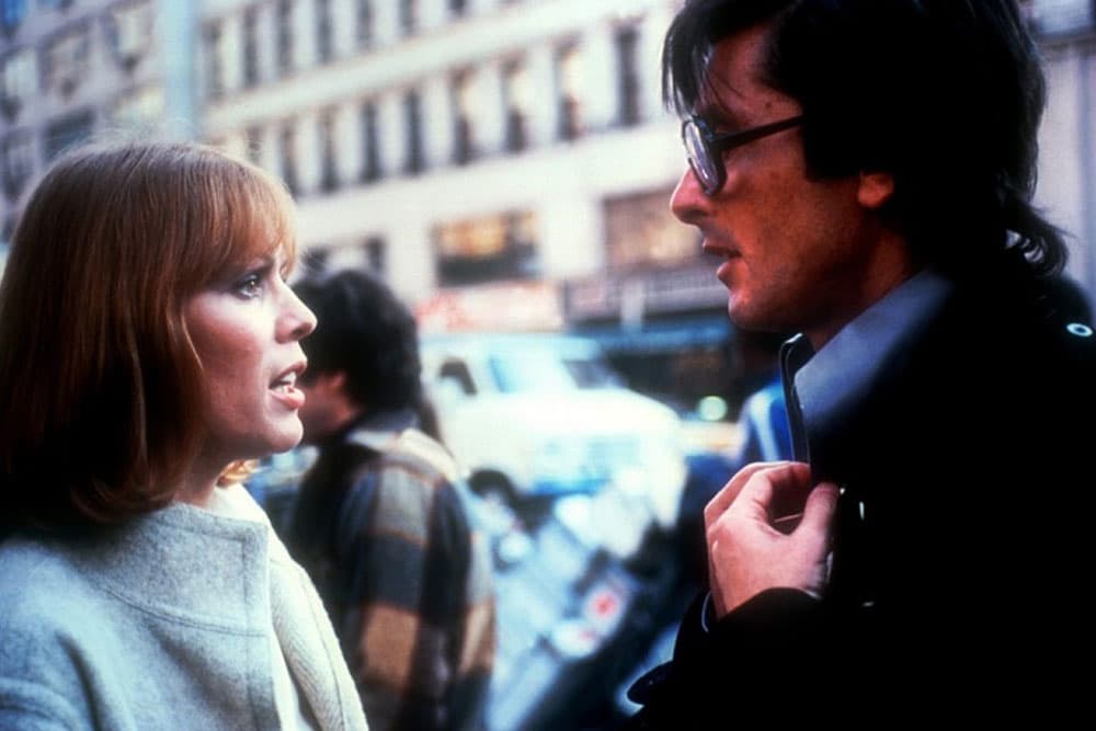 Actress Marthe Keller and producer Robert Evans on the set of "Marathon Man." (Paramount Pictures)