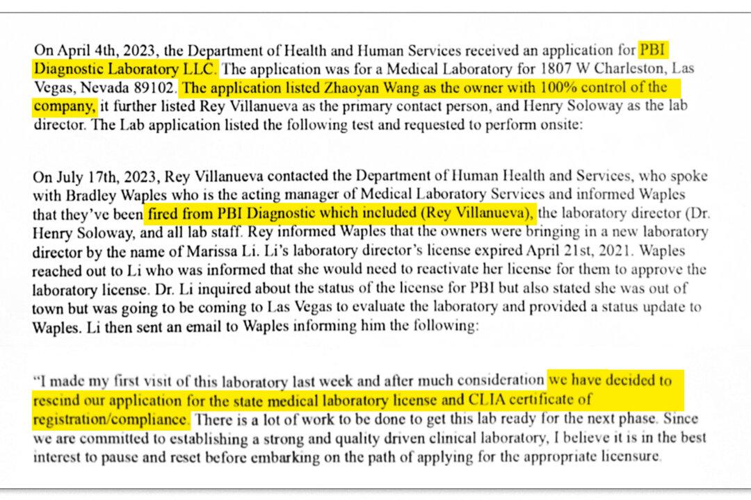 (Screenshot via The Epoch Times, Las Vegas Justice Court)