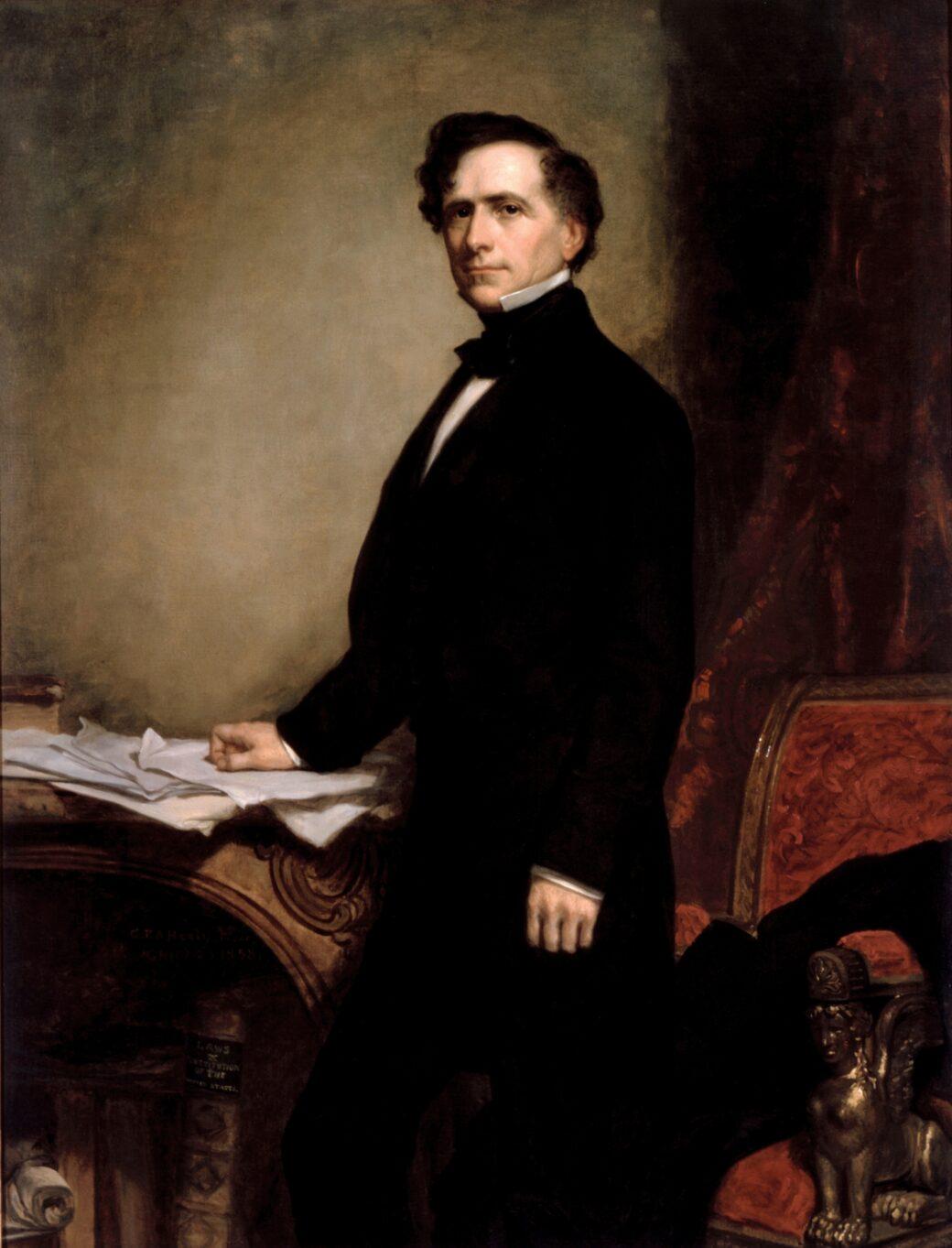 Portrait of Franklin Pierce, 1858, by George Peter Alexander Healy. (White House Collection/White House Historical Association)