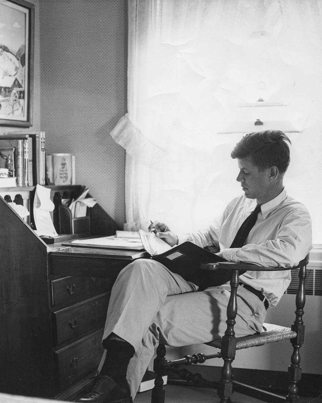 Photo of John F. Kennedy circa 1955, when he served in the Senate. (FPG/Archive Photos/Getty Images)