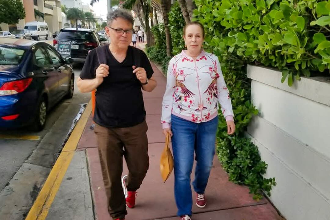 Screenwriter Jose Rivera and Alina Fernández. (John Martinez O’Felan)