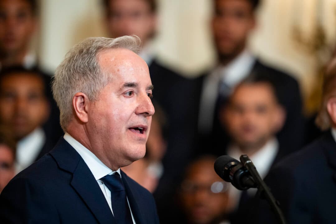 Inter Miami CF CEO and Managing Owner Jorge Mas during a visit to the White House on March 5, 2026. (Madalina Kilroy/The Epoch Times)