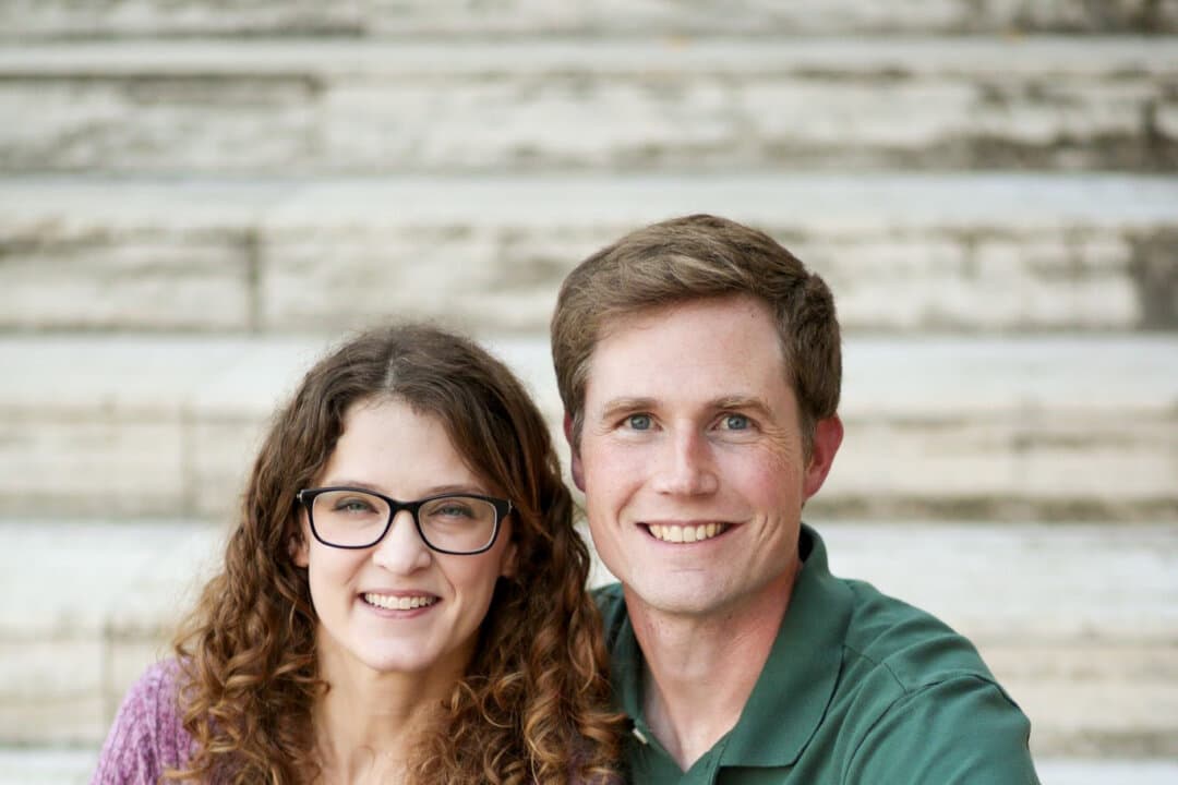 Emily and Eric Grant pose at the Kimbell Art Museum in Fort Worth, Texas, on Oct. 16, 2025. Emily, who has cystic fibrosis and related diabetes, said she has faced the financial burden of her illness since her teenage years. (Courtesy of Danyelle Snead)