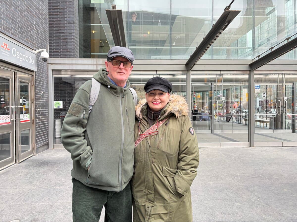 Margaret and her husband had come to see Shen Yun at the Four Seasons Centre for the Performing Arts in Toronto to celebrate their 50th wedding anniversary, on April 1, 2026. (Teng Dongyu/The Epoch Times)