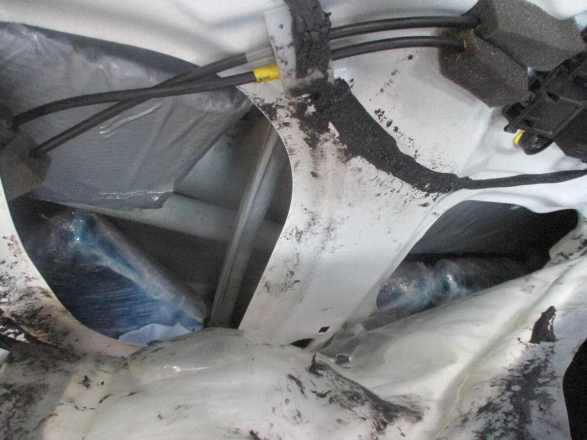 Border Patrol agents seized more than 60 pounds of cocaine from a U.S. citizen. The illegal narcotics were hidden in the driver's vehicle doors, on April 7, 2026, at the San Ysidro Port of Entry. (U.S. Customs and Border Protection)