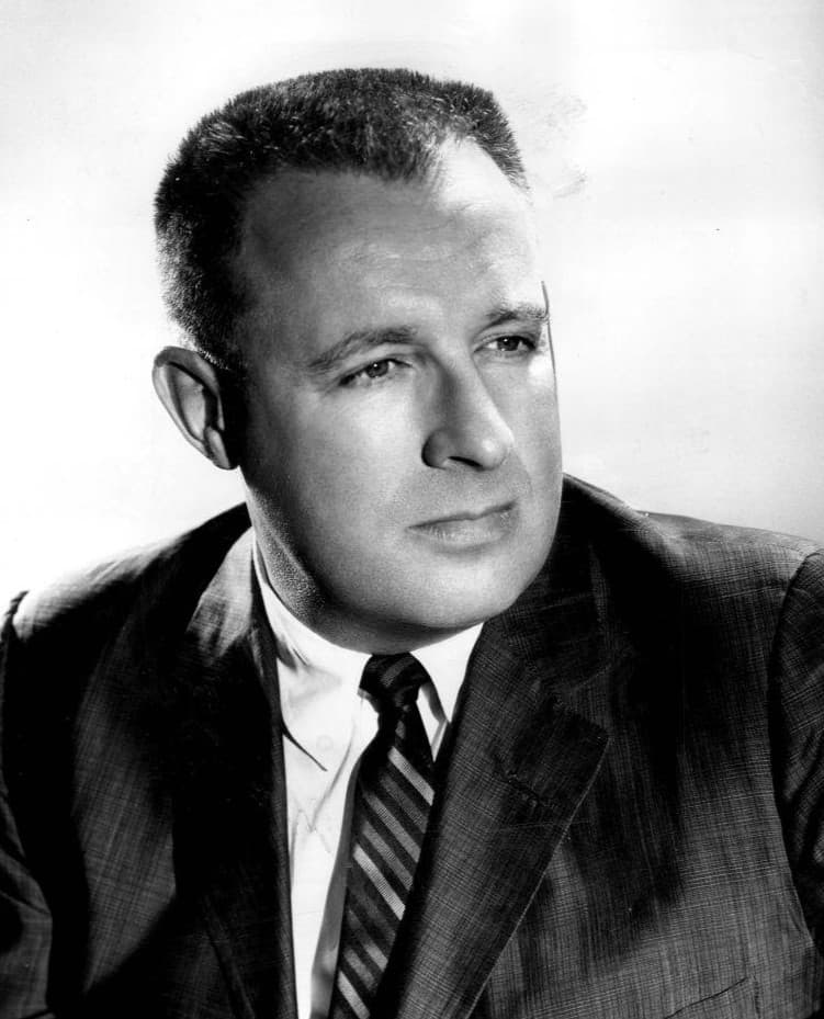 Publicity photo of Ray Bradbury from the television program "Alfred Hitchcock Presents." (Public Domain)