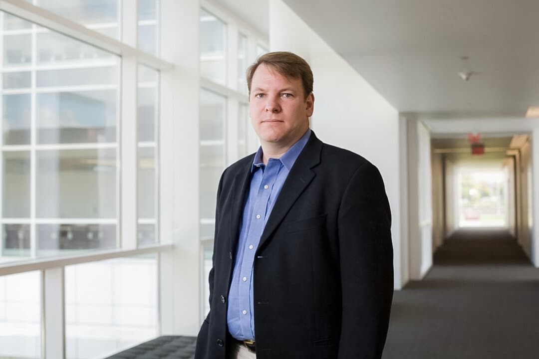 Christopher Schaffer, professor of biomedical engineering at Cornell University. (Courtesy of Jason Koski/Cornell University)