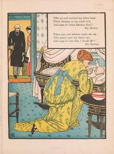 A page from "My Mother," 1873, by Ann Taylor. Smithsonian Libraries. (Public Domain)