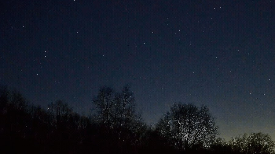 (Left) A fireball in North Branford, Conn., on March 8, 2026. (Right) A fireball in North Branford, Conn., on March 27, 2026. (Mark Kirschner via American Meteor Society)