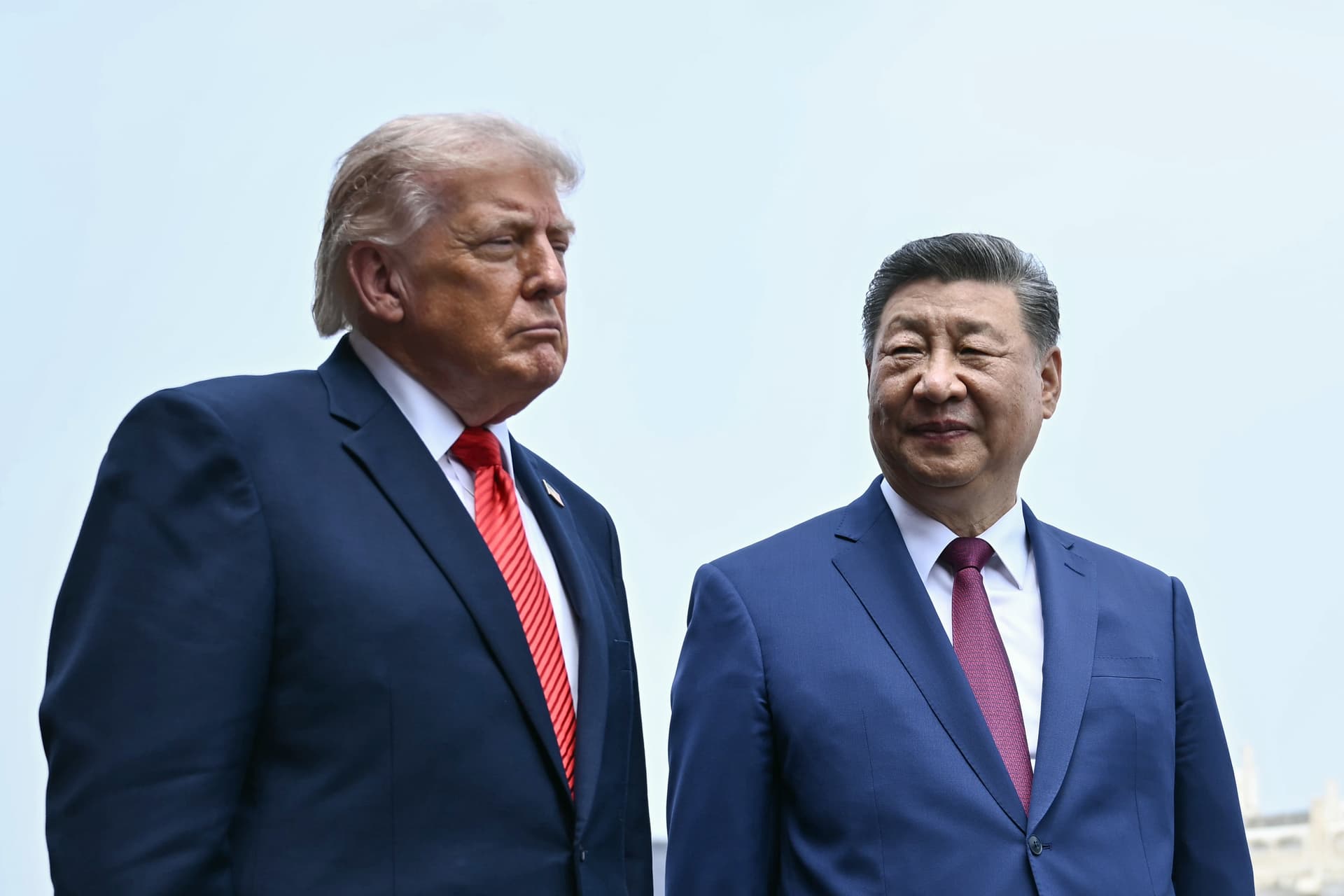 President Donald Trump and Chinese leader Xi Jinping visit the Temple of Heaven in Beijing on May 14, 2026. (Brendan Smialowski/Pool/Getty Images)