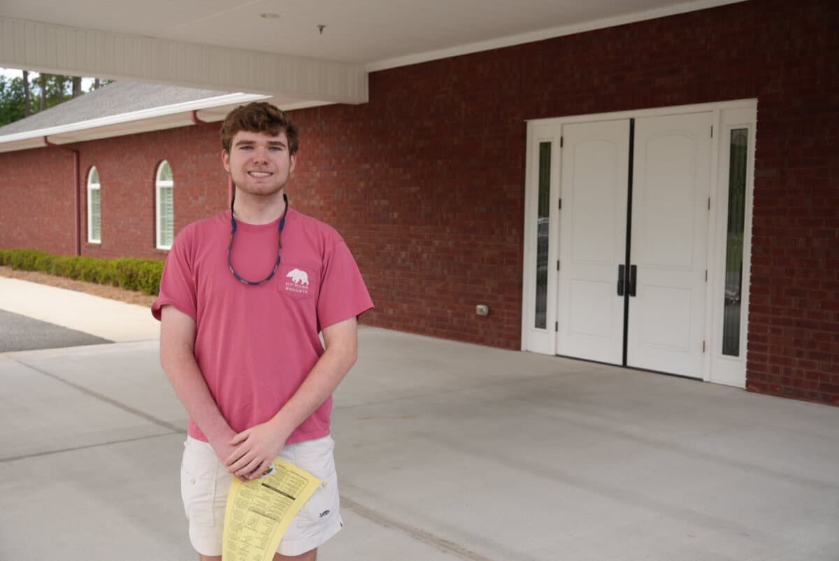 Robert Morrell explained his strong sense of civic duty to participate in Georgia's primary elections. He personally met a GOP gubernatorial candidate for governor, who he cast his ballot for in Brunswick, Georgia, on May 19. (Troy Myers/Epoch Times)