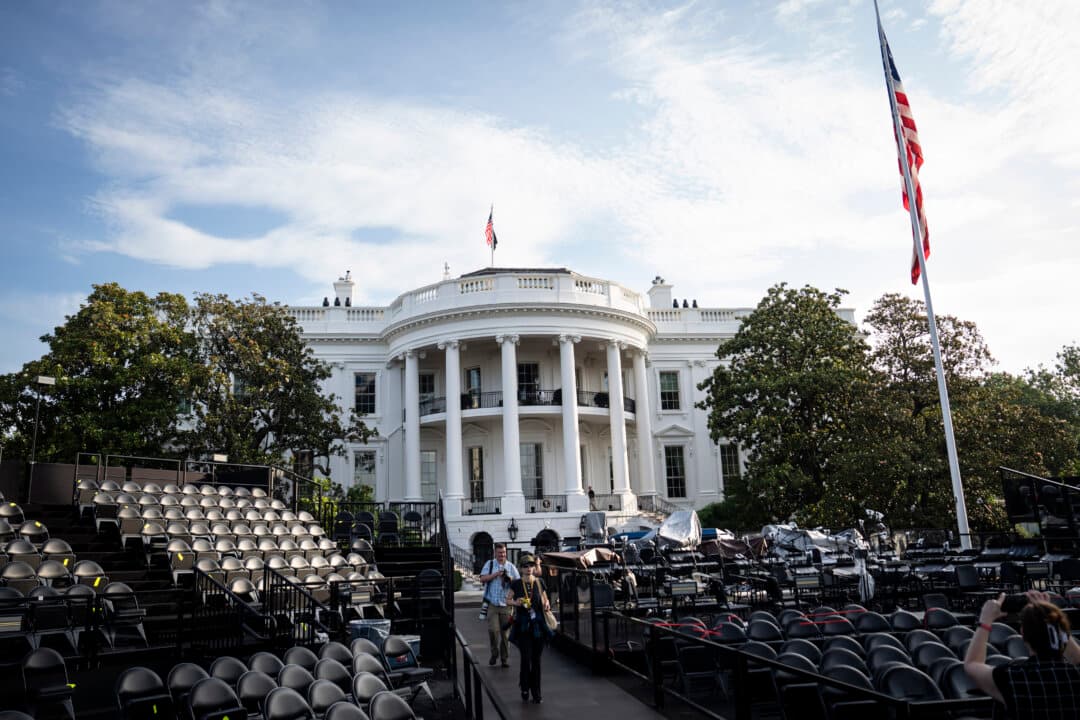 The South Lawn of the White House on June 11, 2026. (Madalina Kilroy/The Epoch Times)